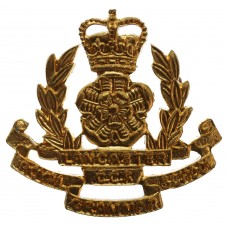 Royal Grammar School Lancaster C.C.F. Cap Badge - Queen's Crown
