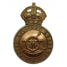 Royal Military Academy Woolwich Officer Cadet Cap Badge - King's Crown