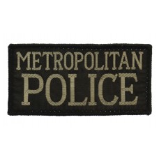 Metropolitan Police Cloth Patch Badge (Black)