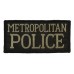 Metropolitan Police Cloth Patch Badge (Black)