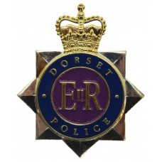 Dorset Police Enamelled Cap Badge - Queen's Crown