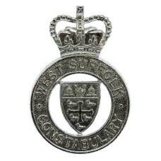 West Suffolk Constabulary Cap Badge - Queen's Crown