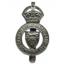 Leicestershire and Rutland Constabulary Cap Badge - King's Crown