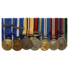 Iraq, OSM Afghanistan and Volunteer Reserves Service Medal Group of Seven - Cpl. P.R. Keepin, Royal Logistic Corps