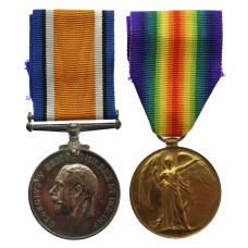 WW1 British War & Victory Medal Pair - Sjt. A.E. Hobson, 21st (Yeoman Rifles) Bn. King's Royal Rifle Corps