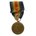 WW1 Victory Medal - Pte. C.H. Ward, East Yorkshire Regiment - Wounded