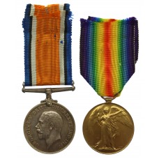 WW1 British War & Victory Medal Pair - Pte. W.R. Byass, 21st (Yeoman Rifles) Bn. King's Royal Rifle Corps
