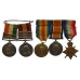 QSA (3 Clasps), KSA (2 Clasps), 1914 Mons Star, British War & Victory Medal Group of Five - Sjt. R. Larkin, Royal Berkshire Regiment