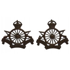 Pair of Amy Cyclist Corps Officer's Service Dress Collar Badges