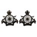 Pair of Amy Cyclist Corps Officer's Service Dress Collar Badges