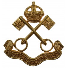 St. Peter's School C.C.F. Cap Badge - King's Crown