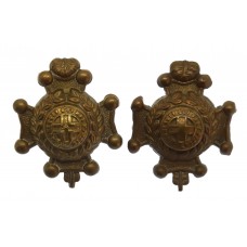 Pair of Royal Sussex Regiment Collar Badges