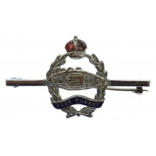 Royal Tank Regiment Enamelled Sweetheart Brooch - King's Crown