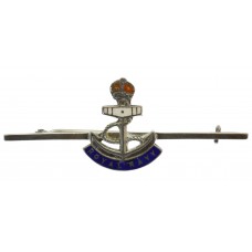 Royal Navy Silver & Enamel Sweetheart Brooch/Tie Pin