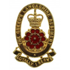 The Queen's Lancashire Regiment Metal & Enamel Cap Badge