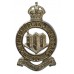 Northumberland Hussars Officer's Silvered Cap Badge - King's Crown