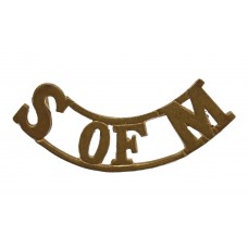 School of Musketry (S OF M) Shoulder Title