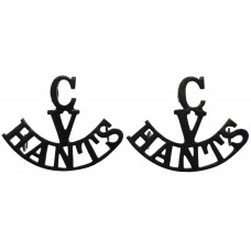 Pair of Hampshire Cadet Volunteers (C/V/HANTS) Shoulder Titles