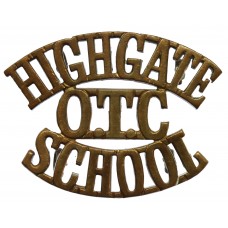 Highgate School O.T.C. (HIGHGATE/OTC/SCHOOL) Shoulder Title