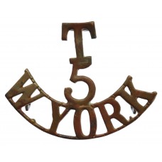5th Territorial Bn. West Yorkshire Regiment (T/5/W.YORK) Shoulder