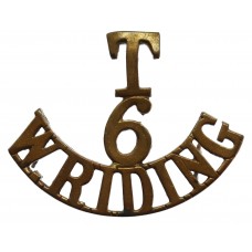 6th Territorial Bn. West Riding Regiment (T/6/W.RIDING) Shoulder Title