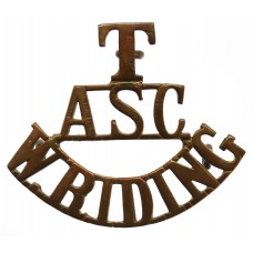 Army Service Corps Territorials West Riding Divisional Transport & Supply Columns (T/ASC/W.RIDING) Shoulder Title