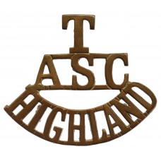 Army Service Corps Territorials Highland Divisional Transport & Supply Columns (T/ASC/HIGHLAND) Shoulder Title