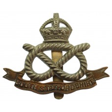 South Staffordshire Regiment Cap Badge - King's Crown