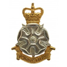 Yorkshire Brigade Officer's Cap Badge - Queen's Crown