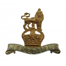 15th/19th Hussars Collar Badge - King's Crown