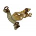 15th/19th Hussars Collar Badge - King's Crown