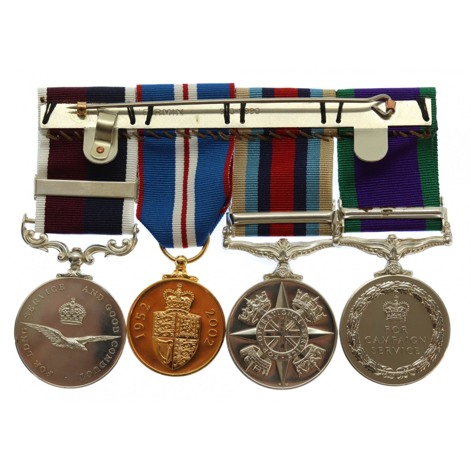 CSM (Air Operations Iraq), OSM Afghanistan, 2002 Golden Jubilee and RAF Long Service & Good