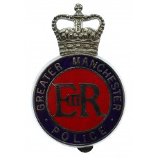 Greater Manchester Police Enamelled Cap Badge - Queen's Crown