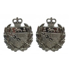 Pair of Norfolk Constabulary Collar Badges - Queen's Crown