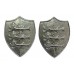 Pair of Great Yarmouth Police Collar Badges