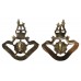 Pair of Loyal Regiment Anodised (Staybrite) Collar Badges