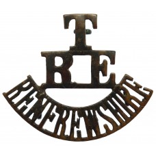 Royal Engineers Territorials Renfrewshire Fortress Engineers (T/RE/RENFREWSHIRE) Shoulder Title