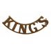 King's (Liverpool) Regiment (KING'S) Shoulder Title