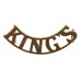 King's (Liverpool) Regiment (KING'S) Shoulder Title