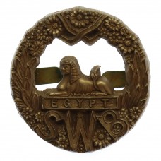 South Wales Borderers WW2 Plastic Economy Cap Badge