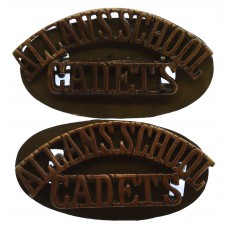 Pair of Allans School Cadets (ALLANS SCHOOL/CADETS) Shoulder Titles