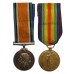 WW1 British War & Victory Casualty Medal Pair - Pte. W. Boddy, Durham Light Infantry - K.I.A. 21/3/18