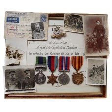 1908 IGS (North West Frontier 1935) and WW2 Prisoner of War Medal Group of Four - L.Cpl. S. Hall, 7th Bn. Royal Northumberland Fusiliers (Previously Duke of Wellington's Regiment).