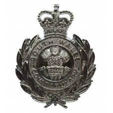 South Wales Constabulary Wreath Cap Badge - Queen's Crown