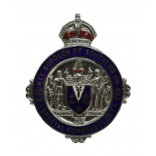 County Borough of Southend-on-Sea Special Constabulary Enamelled Cap/Lapel Badge - King's Crown