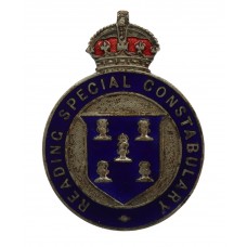 Reading Special Constabulary Enamelled Cap/Lapel Badge - King's C