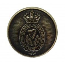 Royal Ulster Constabulary White Metal Button (28mm) - King's Crown