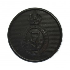 Royal Irish Constabulary Black Button - King's Crown (c.1902-1922) (25mm)