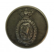 Victorian Royal Irish Constabulary White Metal Button (26mm)