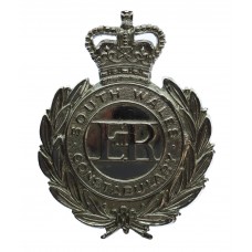 South Wales Constabulary Wreath Cap Badge - Queen's Crown